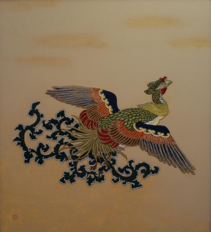 両面刺繍の伝統的な花と鳥の絵画 両面刺繍の伝統的な花と鳥の絵画